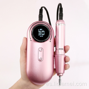 Máquina de taladro de uñas eléctrico rosa